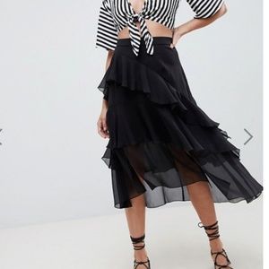 ASOS DESIGN floaty midi skirt